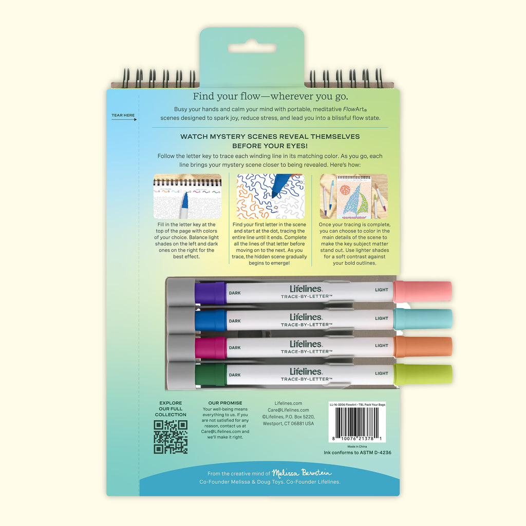 FlowArt®: Trace-By-Letter, Pack Your Bags