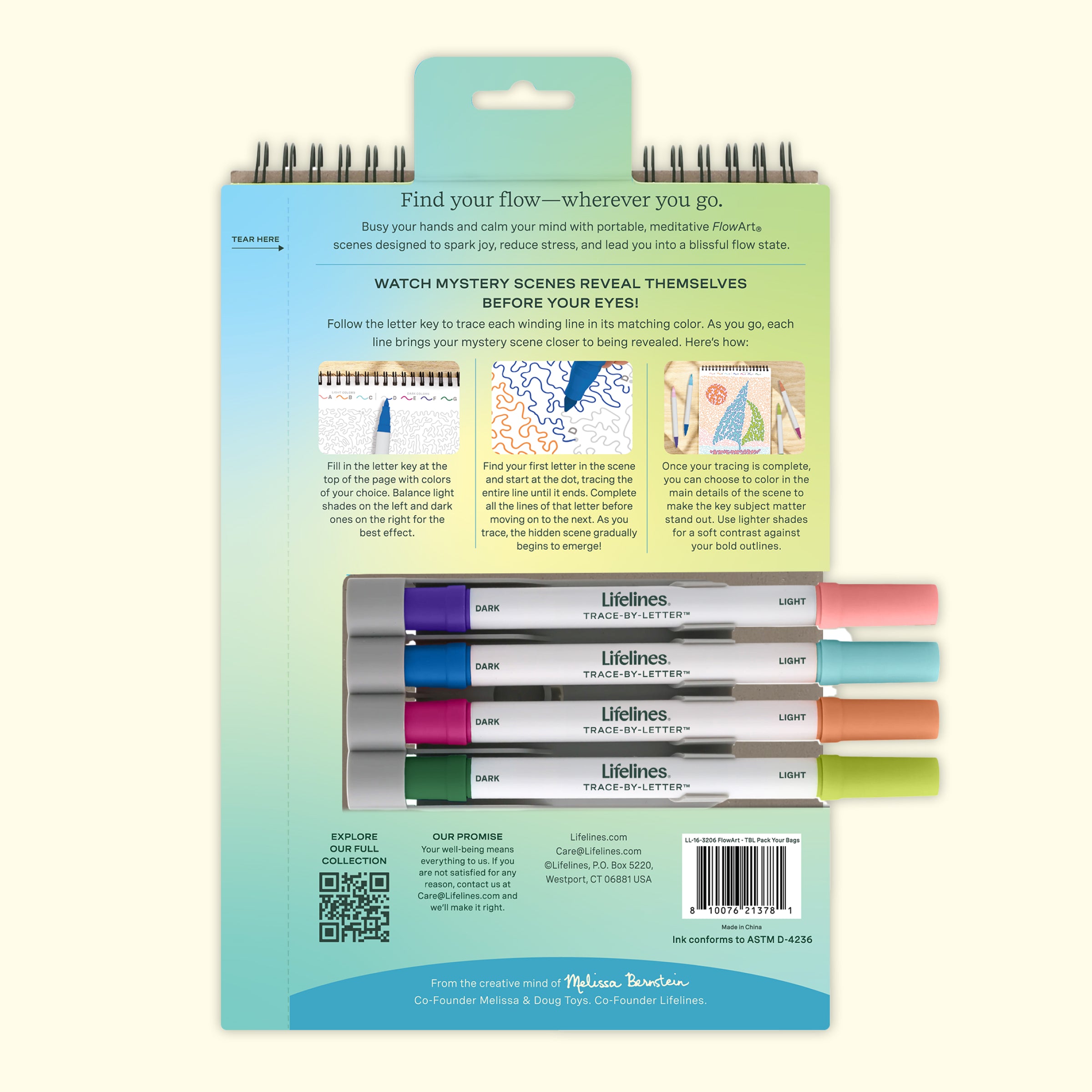 FlowArt®: Trace-By-Letter, Pack Your Bags