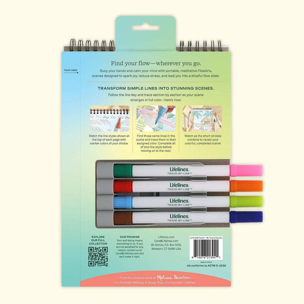 FlowArt®: Trace-By-Line, Tropical Paradise