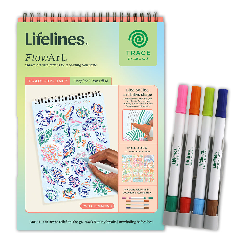 FlowArt®: Trace-By-Line, Tropical Paradise