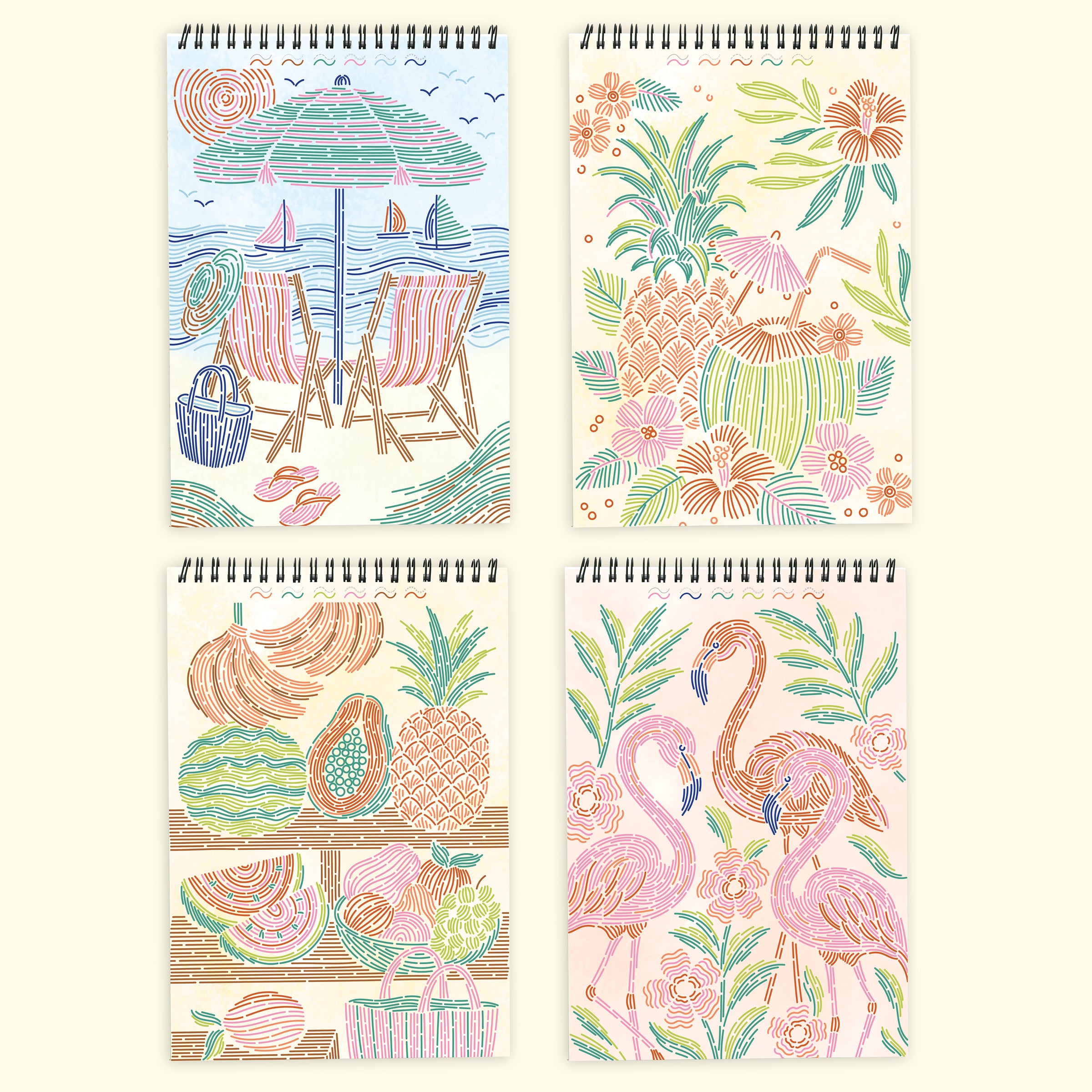 FlowArt®: Trace-By-Line, Tropical Paradise