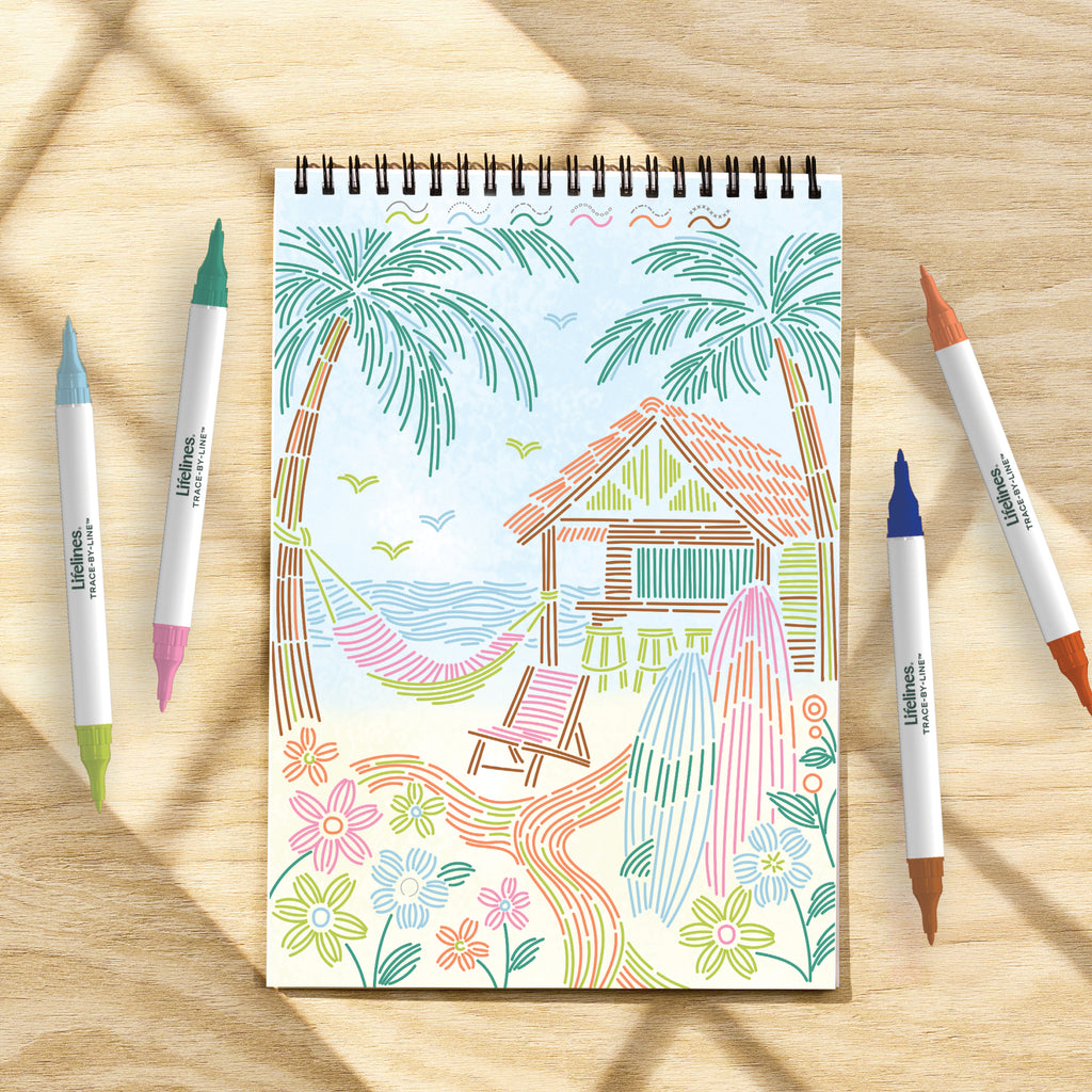 FlowArt®: Trace-By-Line, Tropical Paradise