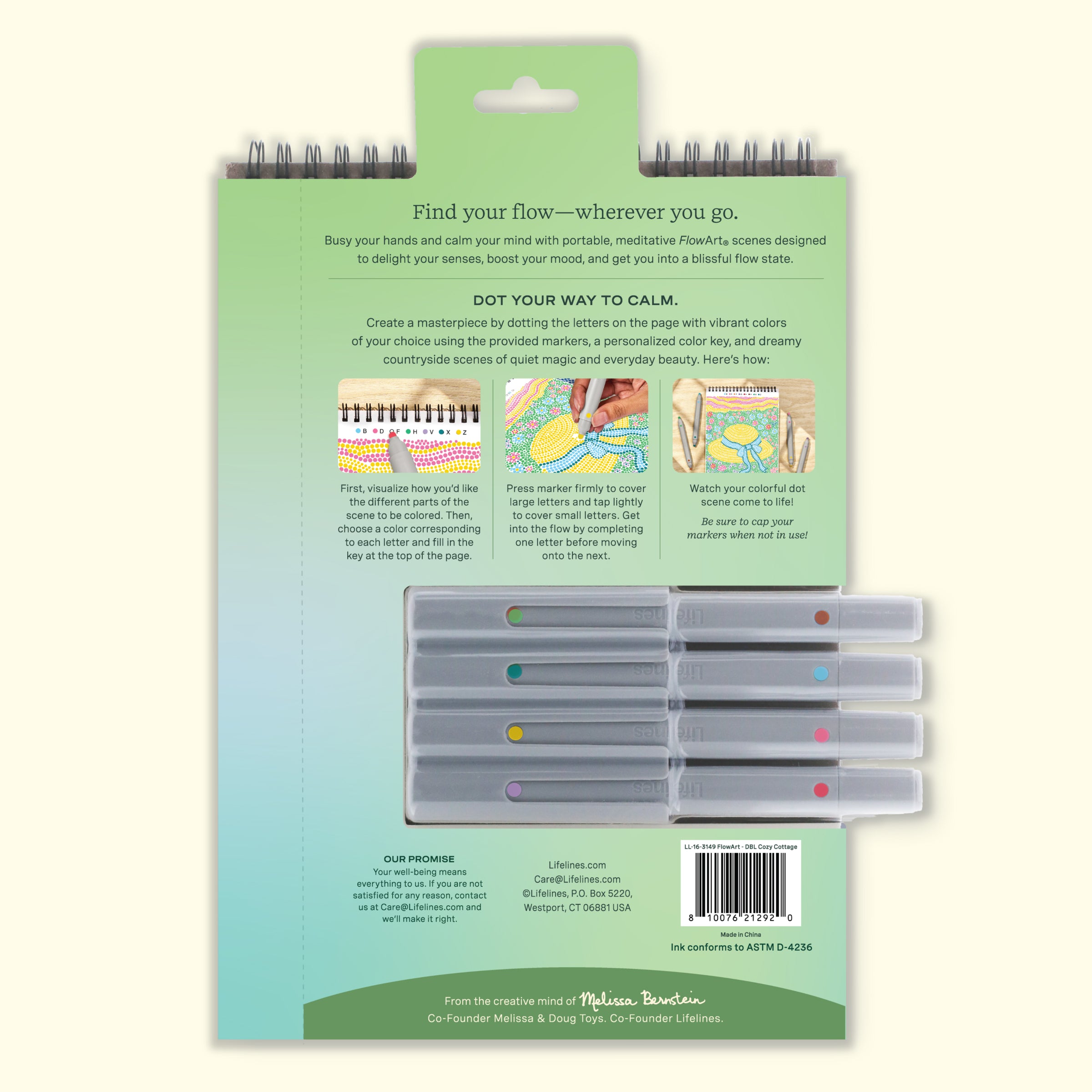 FlowArt® - Dot-By-Letter, Cozy Cottage