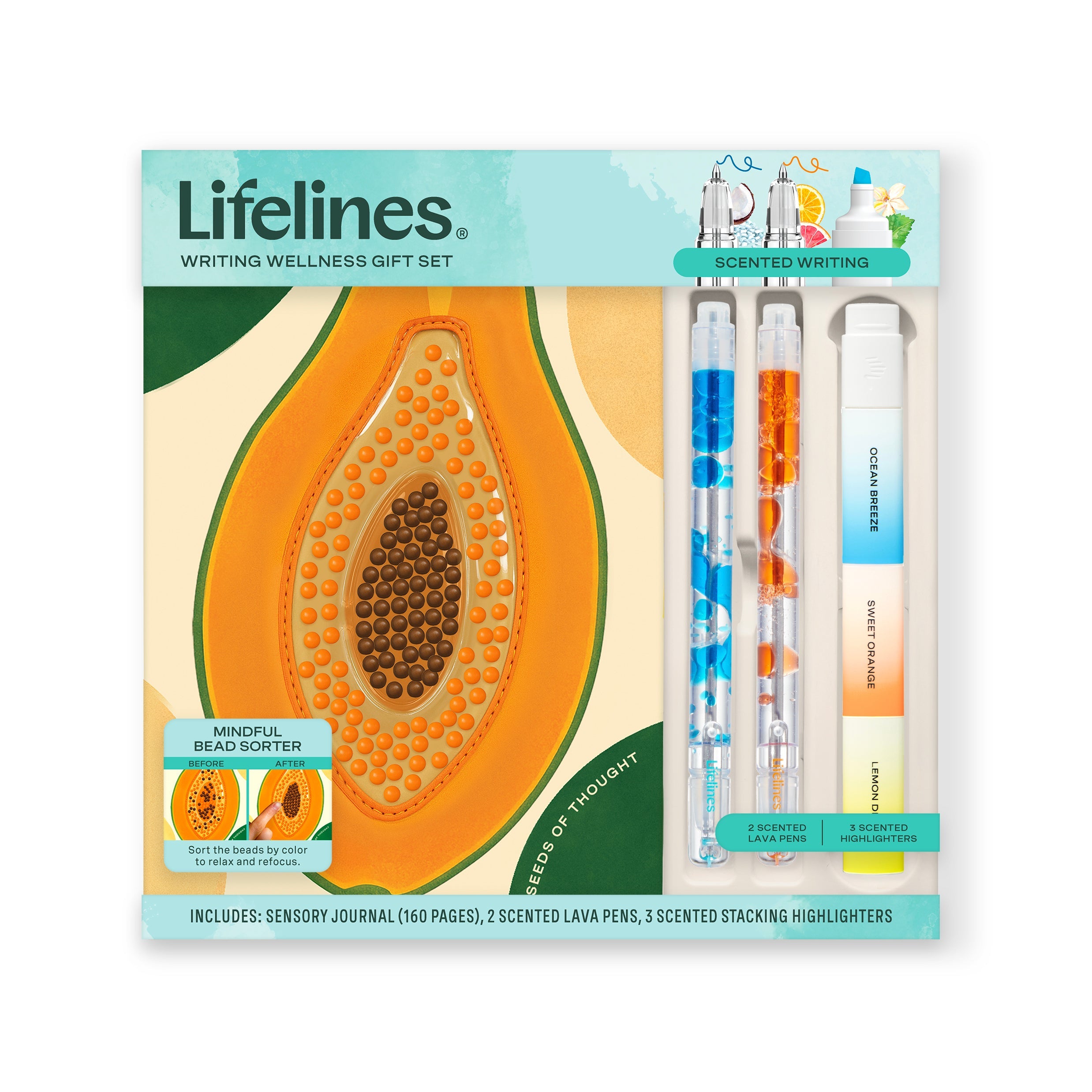 Writing Wellness Journal Set - Papaya